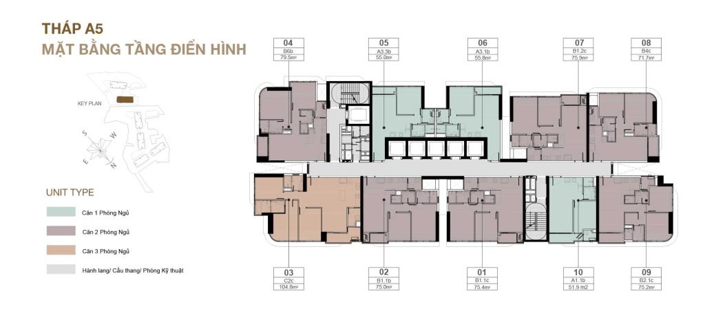 mat bang tang dien hinh thap a5 eaton park
